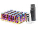 Wheel Mate Muteki SR35 Close End Lug Nuts w/ Lock Set - Red 12x1.25 35mm - My Store