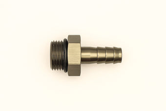compare product DeatschWerks 8AN ORB Male To 3/8in. Male Triple Barb Fitting (Incl. O-Ring)