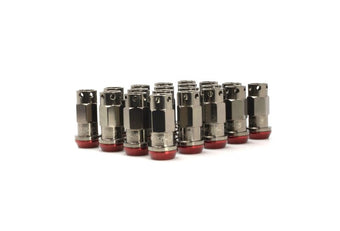 compare product Wheel Mate Muteki SR45-S Lug Nut Kit 12x1.50 - Smoke Titanium w/ Red Washers