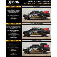 ICON 2005+ Toyota Tacoma Multi Rate RXT Leaf Pack w/Add In Leaf - My Store