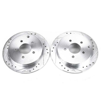 compare product Power Stop 02-07 Buick Rendezvous Rear Evolution Drilled & Slotted Rotors - Pair