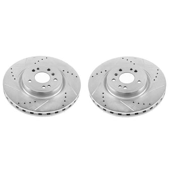 compare product Power Stop 16-17 Mercedes-Benz GLE300d Front Evolution Drilled & Slotted Rotors - Pair