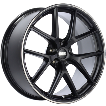 compare product BBS CI-R 20x9 5x112 ET25 Satin Black Polished Rim Protector Wheel -82mm PFS/Clip Required