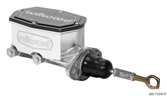 compare product Wilwood Compact Tandem Master Cylinder - 1.12in Bore - w/Pushrod - Fits Mustang (Ball Burnished)
