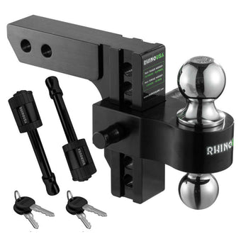 compare product Rhino USA 6In Heavy Duty Drop Hitch - 2In (Black)