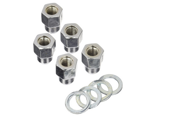 compare product Weld Open End Lug Nuts w/Centered Washers 12mm x 1.5 - 5pk