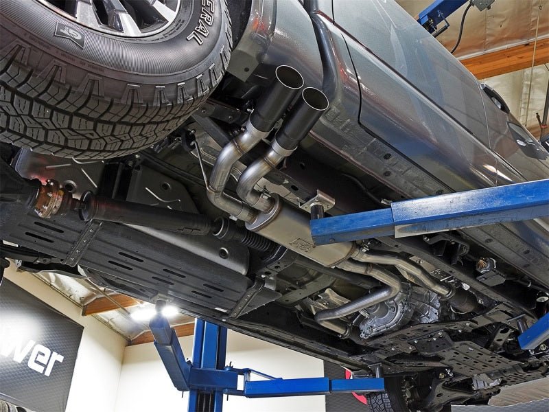 aFe POWER Rebel Series 2 - 1/2in 409 SS Cat Back Exhaust w/ Black Tips 16 - 17 Nissan Titan V8 5.6L - My Store