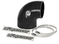 aFe Magnum FORCE CAI Univ. Silicone Coupling Kit (3.5in. ID to 3in. ID) 90Deg. Elbow Reducer - Black - My Store