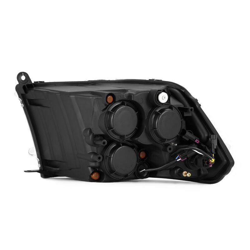 AlphaRex 09 - 18 Dodge Ram 1500HD NOVA LED Projector Headlights Plank Style Design Gloss Black w/DRL - My Store