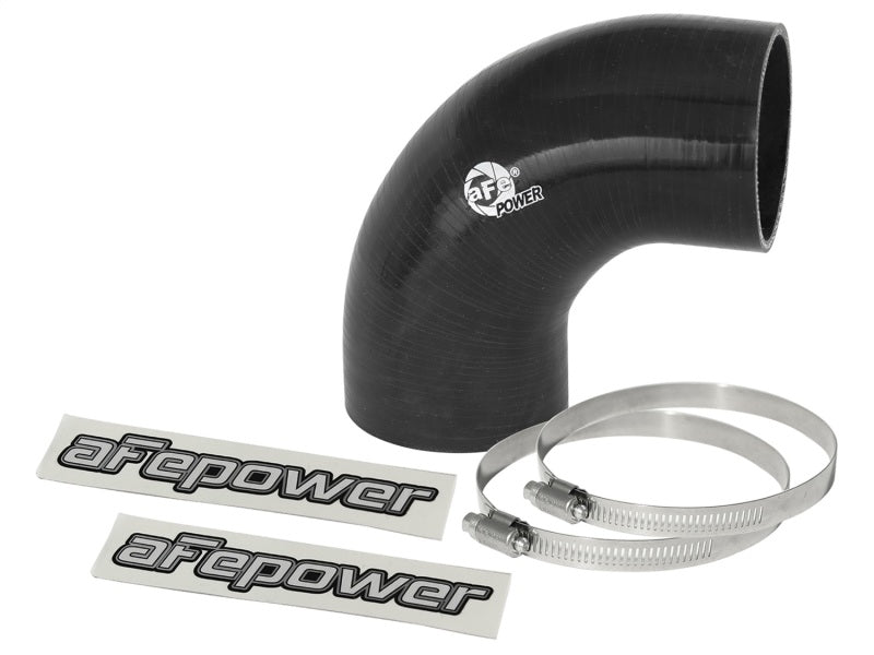 aFe Magnum FORCE CAI Univ. Silicone Coupling Kit (2.75in. ID / 3in. L) 90 Deg. Elbow Coupler - Black - My Store