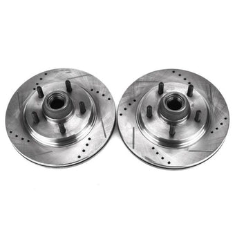 compare product Power Stop 00-03 Ford F-150 Front Evolution Drilled & Slotted Rotors - Pair