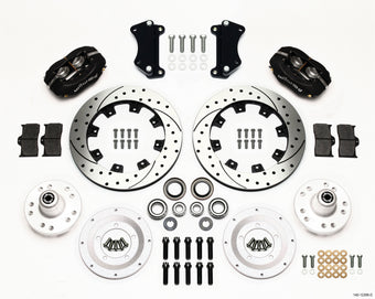 compare product Wilwood Forged Dynalite Front Kit 12.19in Drilled Heidts Tri -5 2 inch Drop Spindle