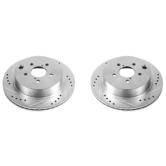compare product Power Stop 14-18 Subaru Forester Rear Evolution Drilled & Slotted Rotors - Pair
