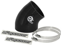 aFe MagnumFORCE Cold Air Int Sys Spare Parts Kit (4 - 3.5in ID x 40 Deg) Elbow Reducing Coupler - Blk - My Store