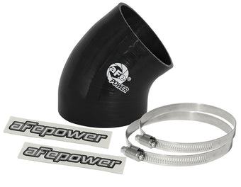 compare product aFe MagnumFORCE Cold Air Int Sys Spare Parts Kit (4-3.5in ID x 40 Deg) Elbow Reducing Coupler - Blk