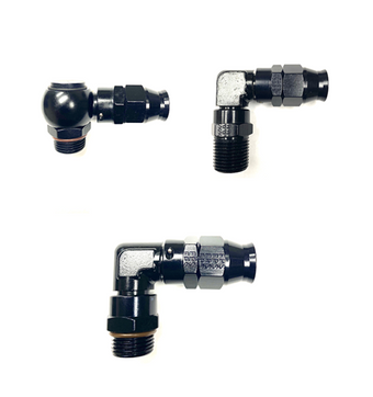 compare product Fragola -4AN Real Street x 90 Degree Forged Hose End Black For PTFE Hose