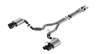 compare product Borla 2024 Ford Mustang GT 5.0L V8 w/ Active Exhaust S-Type Cat-Back Exhaust System - Carbon Fiber