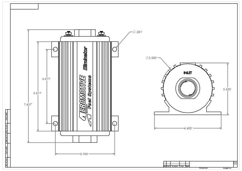 Aeromotive Eliminator - Series Fuel Pump (EFI or Carb Applications) - My Store