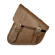 Willie & Max HD Softails, Yam Rd Stars, Kaw Vulcan 900, Suz C50 Brass Monkey Swingarm Bag - Brown - My Store