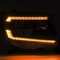AlphaRex 05 - 11 Toyota Tacoma LUXX Crystal Headlights Plank Style Chrome w/Activation Light/DRL - My Store