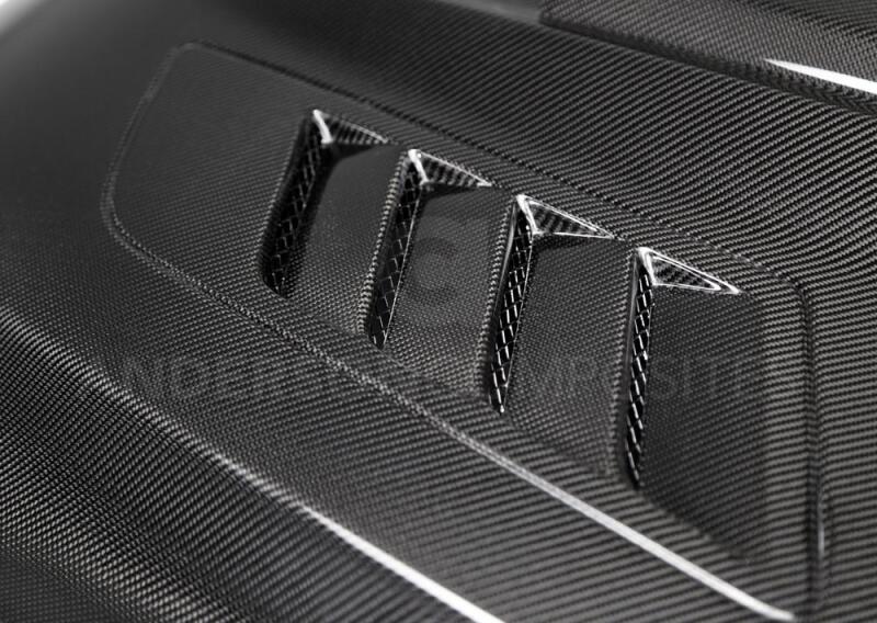 Anderson Composites 15 - 17 Ford Mustang (Excl. GT350/GT350R) Ram Air Double Sided Hood - My Store