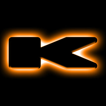 compare product ORACLE Lighting Universal Illuminated LED Letter Badges - Matte Blk Surface Finish - K
