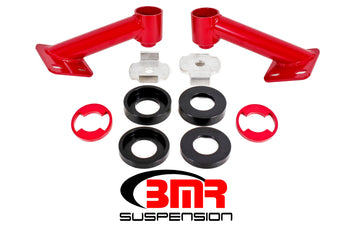 compare product BMR 15-17 S550 Mustang Cradle Bushing Lockout Kit - Red