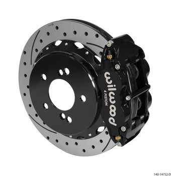 compare product Wilwood Narrow Superlite 4R Rear Kit 12.88in Drilled/Slotted Black 00-06 BMW M3 E46