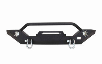 compare product Fishbone Offroad 87-06 Jeep TJ/YJ Wrangler TJ/YJ Steel Front Bumper W/LEDs - Blk Textured Pawdercoat