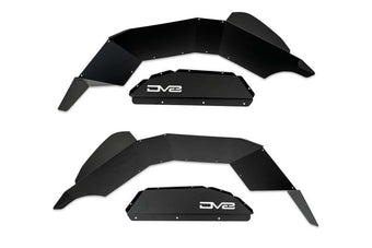 compare product DV8 Offroad 20-24 Jeep Gladiator JT Rear Inner Fender Liners - Satin Black