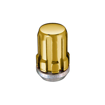 compare product McGard SplineDrive Lug Nut (Cone Seat) M12X1.25 / 1.24in. Length (Box of 50) - Gold (Req. Tool)
