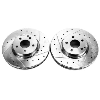 compare product Power Stop 17-19 Audi A4 Front Evolution Drilled & Slotted Rotors - Pair