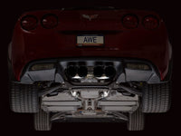 AWE Tuning 05 - 07 C6 Chevrolet Corvette 6.0L Track Edition Axle - Back Exhaust w/ Diamond Black Tips - My Store