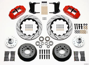 compare product Wilwood Narrow Superlite 6R Front Hub Kit 14.00in Drill Red 67-69 Camaro 64-72 Nova Chevelle