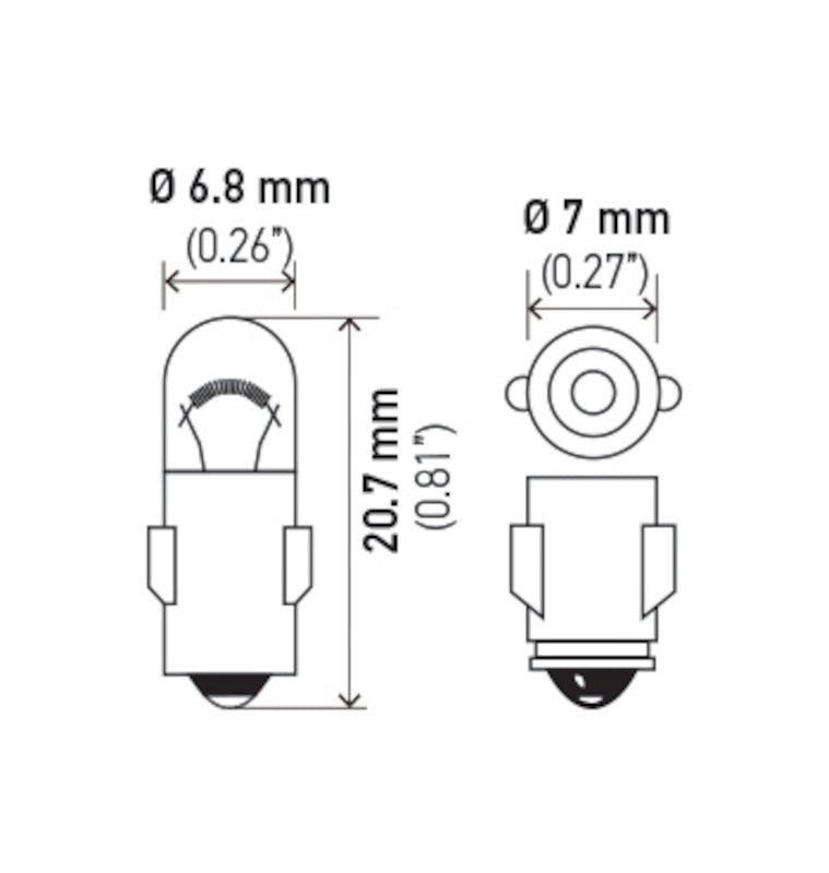 Hella Bulb 3899 24V 3W BA7s T2 - My Store