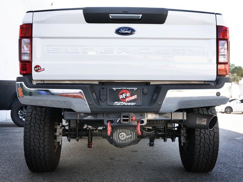 aFe MACHForce XP 4in Cat - Back SS - 409 Exhaust w/ Black Tips 2017 Ford Super Duty F - 250/F - 350 V8 - 6.2L - My Store