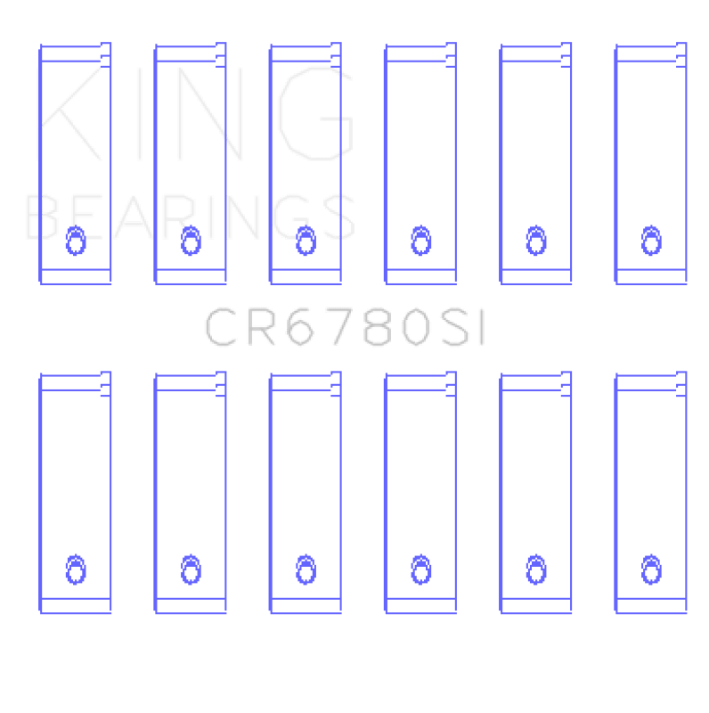 King Engine Bearings Chrysler 2.7L (Size +1.0mm) Connecting Rod Bearing Set - My Store