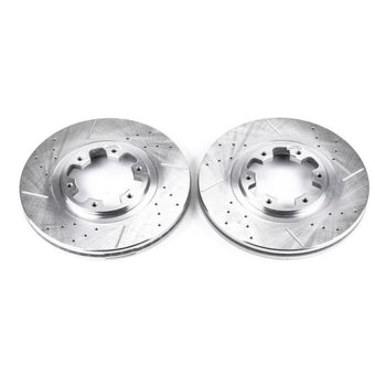 compare product Power Stop 97-03 Infiniti QX4 Front Evolution Drilled & Slotted Rotors - Pair