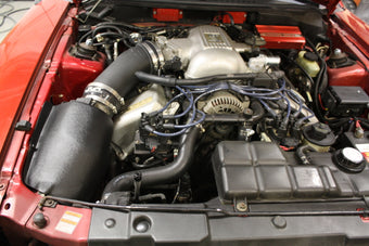 compare product JLT 96-98 Ford Mustang SVT Cobra Black Textured Ram Air Intake Kit w/Red Filter