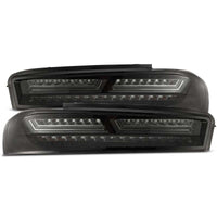 AlphaRex 16 - 18 Chevrolet Camaro PRO - Series LED Tail Lights Jet Black - My Store