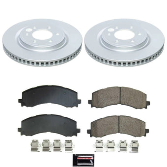 compare product Power Stop 22-23 Ford F-150 Lightning Front Z17 Coated Brake Kit