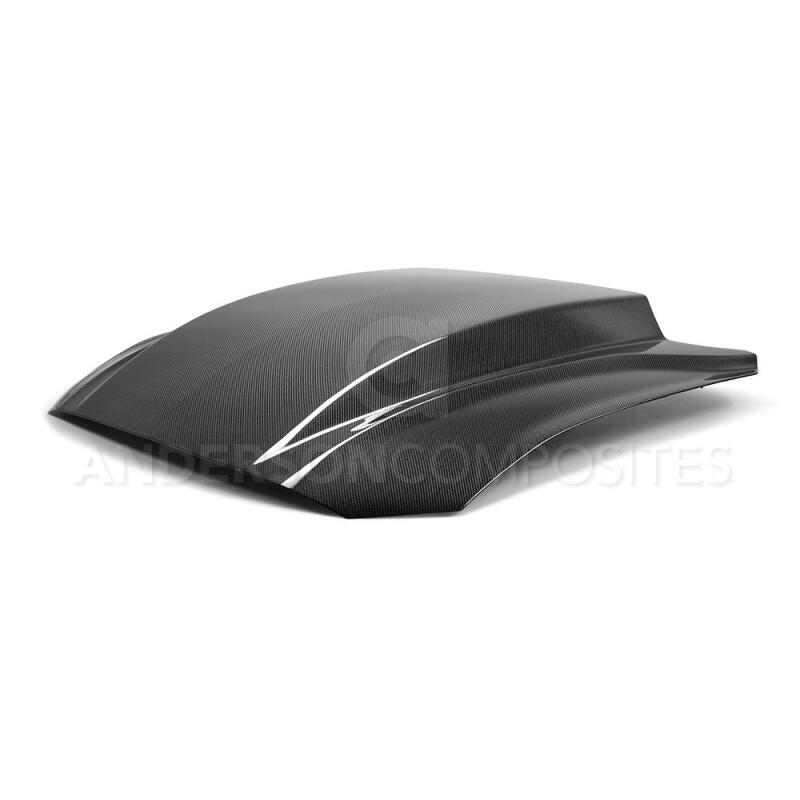Anderson Composites 2018 Ford Mustang Double Sided Type - CJ 4in Carbon Fiber Cowl Hood - My Store