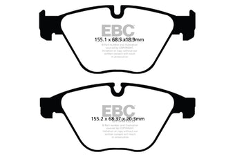 compare product EBC 10+ BMW 535i 3.0 Turbo (F10) Redstuff Front Brake Pads