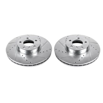 compare product Power Stop 07-18 BMW X5 Front Evolution Drilled & Slotted Rotors - Pair