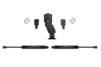 compare product Fabtech 17-20 Ford Superduty 4WD Stealth Dual Steering Stabilizer Kit