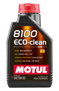 Motul 1L Synthetic Engine Oil 8100 Eco - Clean 0W30 12X1L - C2/API SM/ST.JLR 03.5007 - 1L - My Store