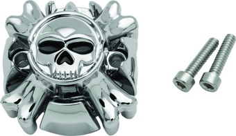 compare product Kuryakyn Replacement Zombie Grip Emblems Without Throttle Boss Chrome