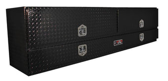 compare product Westin/Brute High Cap 96in Stake Bed Contractor TopSider w/ Base Drawers 96 x 20 x 24 - Tex. Blk