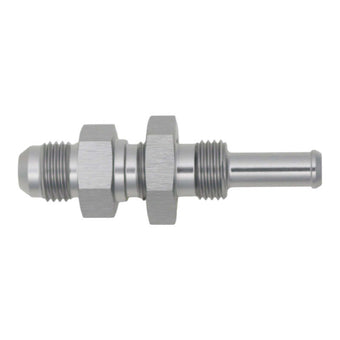 compare product DeatschWerks 6AN Male Flare to Straight 5/16in Single Hose Barb - Anodized DW Titanium