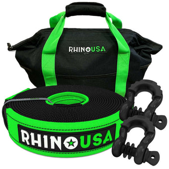 compare product Rhino USA 20Ft Tow Strap/Shackles Combo
